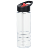 View Image 2 of 5 of Clear Impact Vienna Tritan Renew Bottle with Two-Tone Flip Straw Lid - 24 oz.