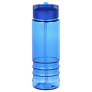 Additional Image 2 - a blue water bottle with a blue lid