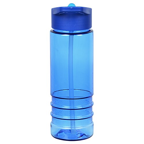 Additional Image 2 - a blue water bottle with a blue lid