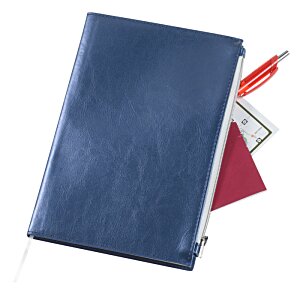 Additional Image 2 - a blue notebook with red and white pages