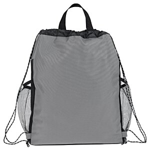 Additional Image 1 - a grey backpack with straps