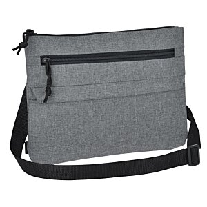 Additional Image 1 - a grey bag with a black strap