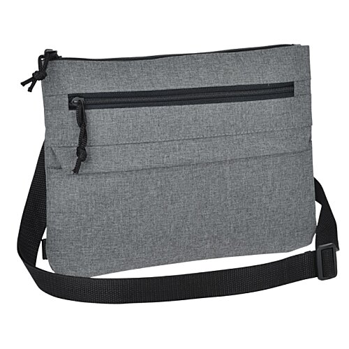 Additional Image 1 - a grey bag with a black strap
