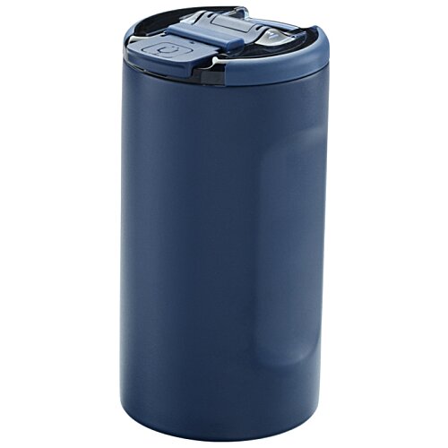 Additional Image 4 - a blue cylindrical object with a black lid