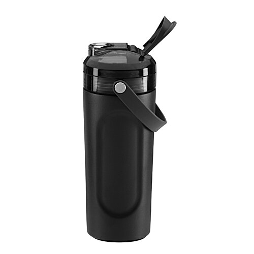Additional Image 2 - a blue water bottle with a strap