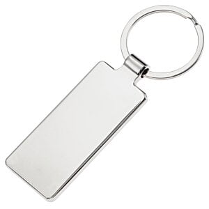 Additional Image 1 - a white keychain with a ring