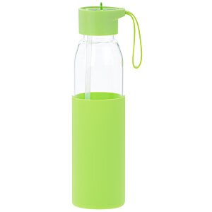 Additional Image 1 - a green water bottle with a straw
