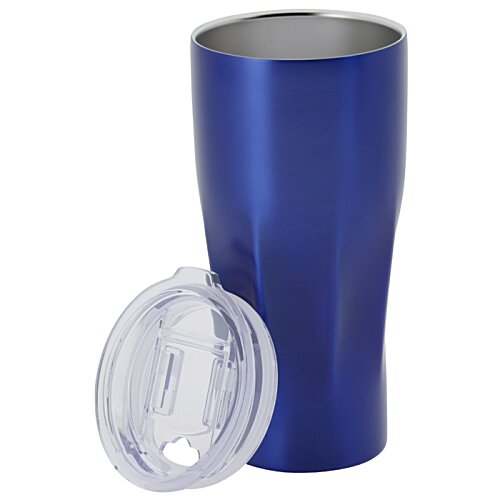 Additional Image 1 - a blue tumbler with a lid