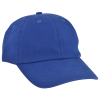 a blue baseball cap