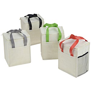 Additional Image 5 - a group of white boxes with green and red straps