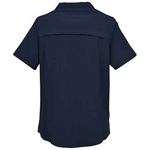 Additional Image 2 - a back of a blue shirt