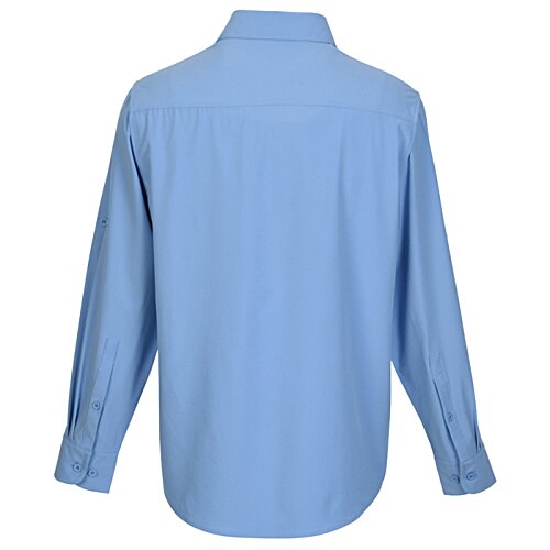 Additional Image 1 - a blue shirt with long sleeves