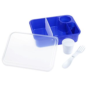 Additional Image 2 - a blue and white plastic container