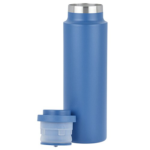 Additional Image 1 - a blue thermos with a lid