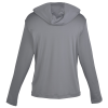 a grey hoodie with long sleeves