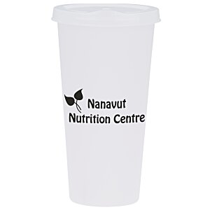 Additional Image 1 - a white plastic cup with black text