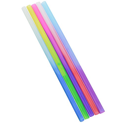 Additional Image 3 - a blurry image of a group of colorful straws