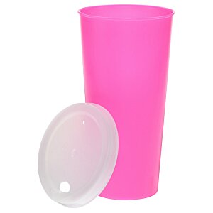 Additional Image 3 - a green plastic cup on a black background