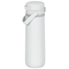 a white plastic bottle with a white cap