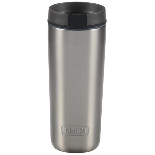 Additional Image 1 - a silver and black tumbler