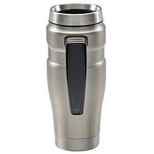 Additional Image 2 - a silver and black coffee mug