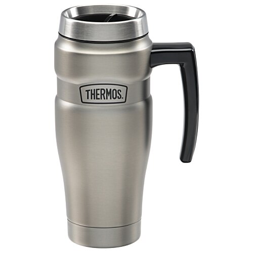 Additional Image 1 - a silver and black coffee mug