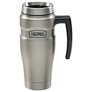 Additional Image 1 - a silver and black coffee mug