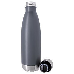 Additional Image 1 - a grey water bottle with a cap
