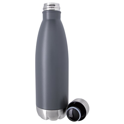 Additional Image 1 - a grey water bottle with a cap