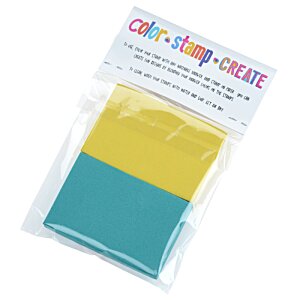 Additional Image 2 - a yellow and blue square in a plastic bag