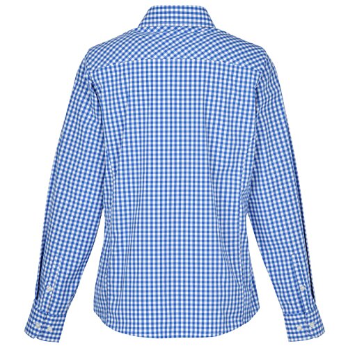 Additional Image 1 - a blue plaid shirt with a white background