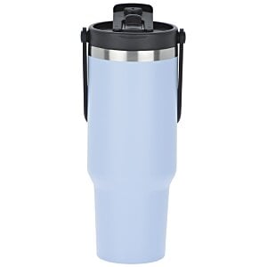 Additional Image 3 - a white and black tumbler