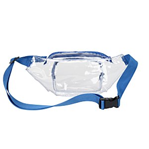 Additional Image 2 - a clear plastic bag with blue strap