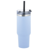Additional Image 2 - a blue and silver cup with a straw