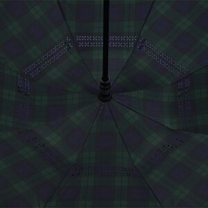 Additional Image 3 - a black pole on a green and white plaid surface