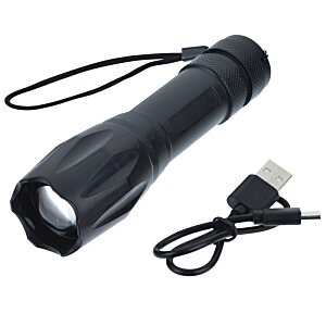 Additional Image 1 - a black flashlight with a cord