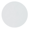 a white circle with black dots