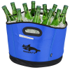 a cooler with bottles in it