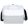 a white cooler with a strap