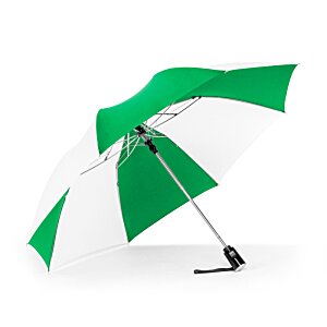 Additional Image 1 - a green and white umbrella