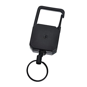 Additional Image 2 - a black key chain with a ring