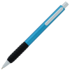 a blue and black pen