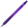 a purple pen on a white background