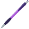 a purple pen with a white cap