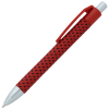 a red pen with black dots