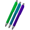 a group of pens with different colors