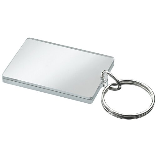 Additional Image 1 - a silver key chain with a ring