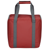 a red and grey bag