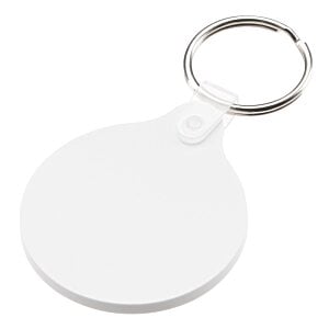 Additional Image 1 - a white keychain with a ring
