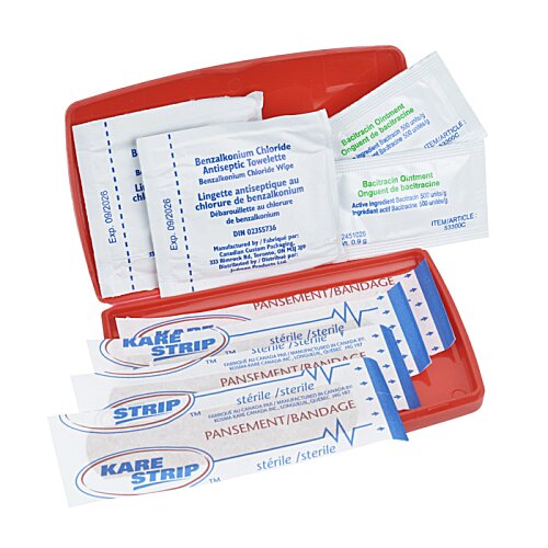 Additional Image 1 - a red and white file folder with white and blue writing